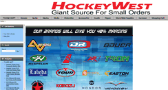 Desktop Screenshot of hockeywest.com