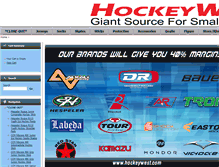 Tablet Screenshot of hockeywest.com